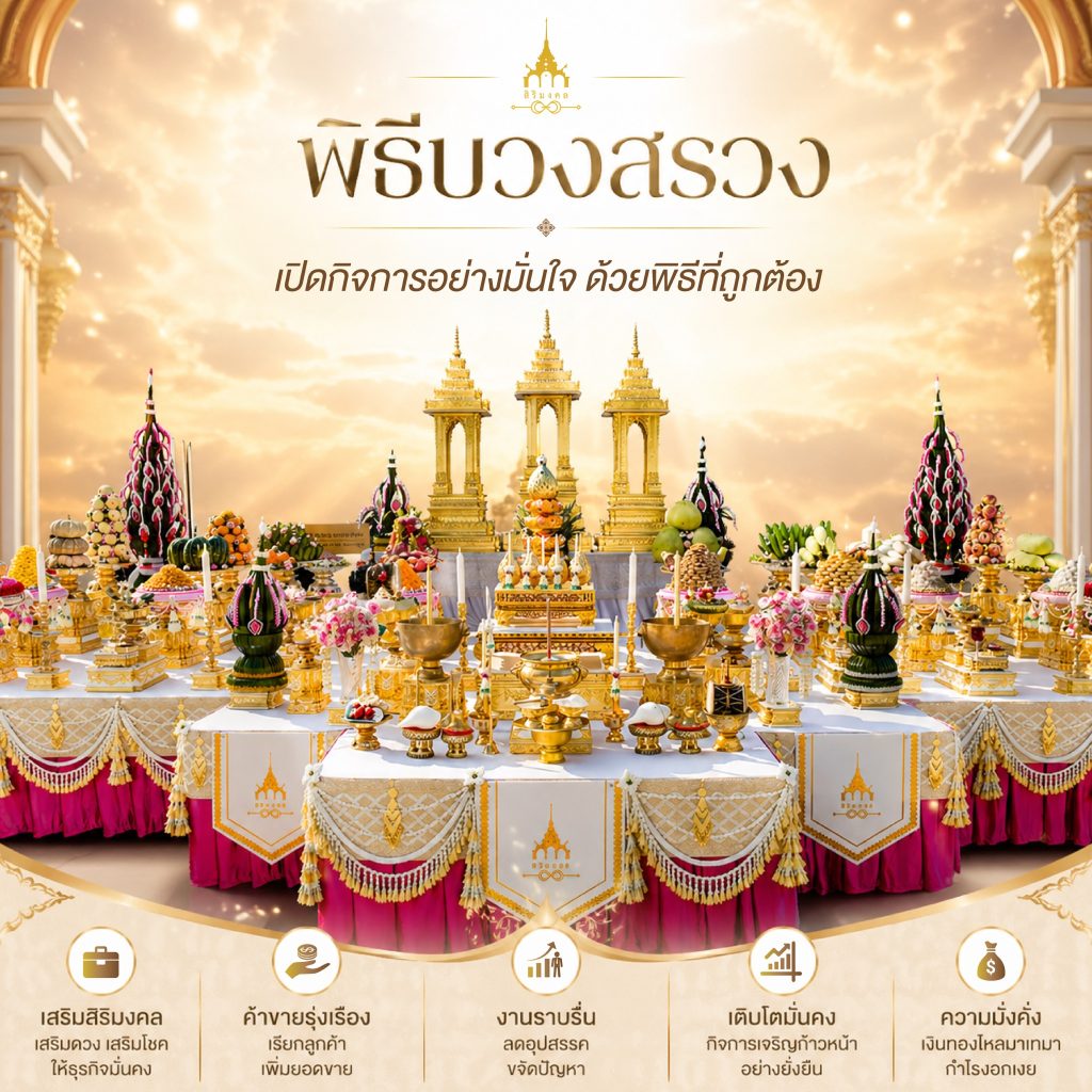พิธีบวงสรวง เปิดทางความสำเร็จ
