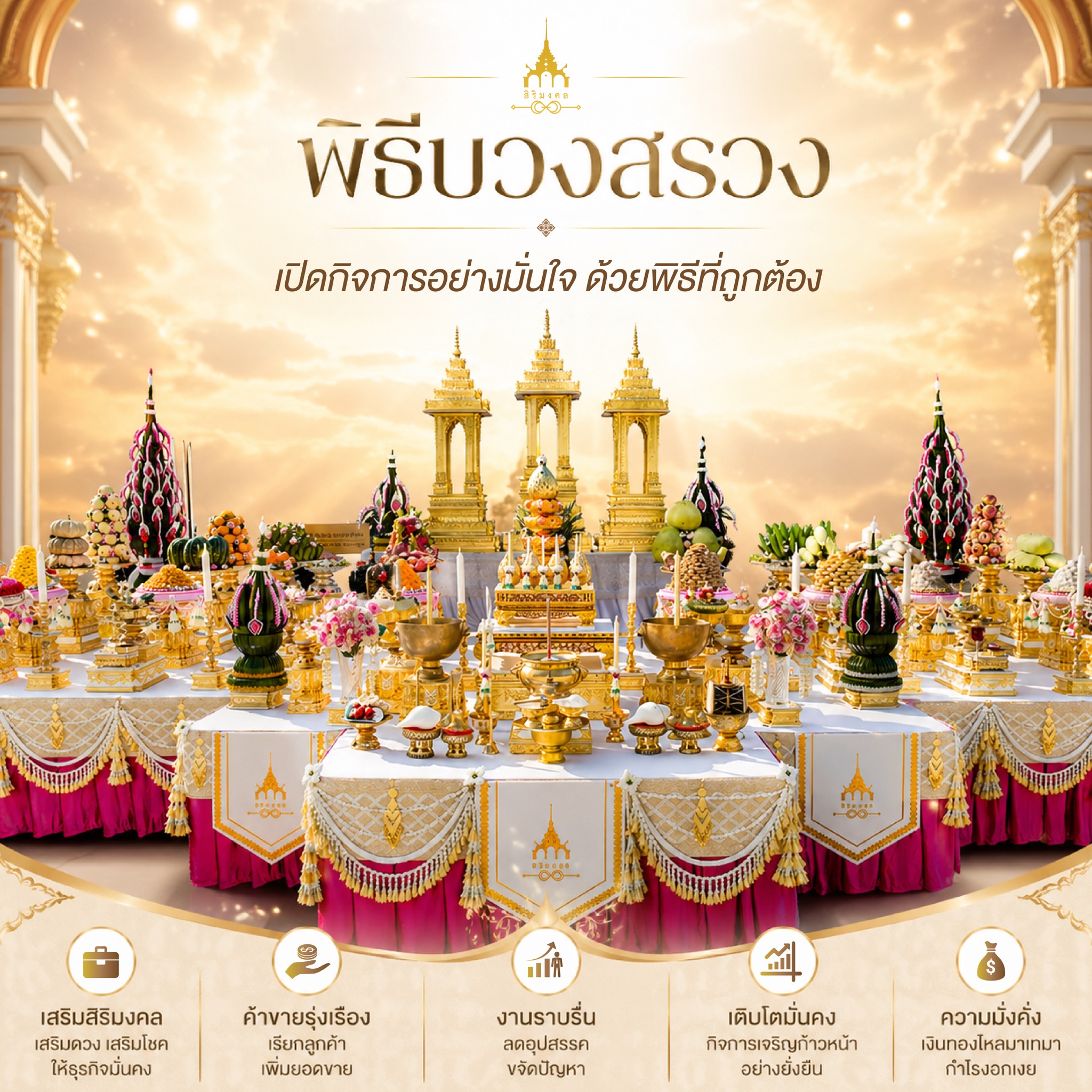 พิธีบวงสรวง เปิดทางความสำเร็จ